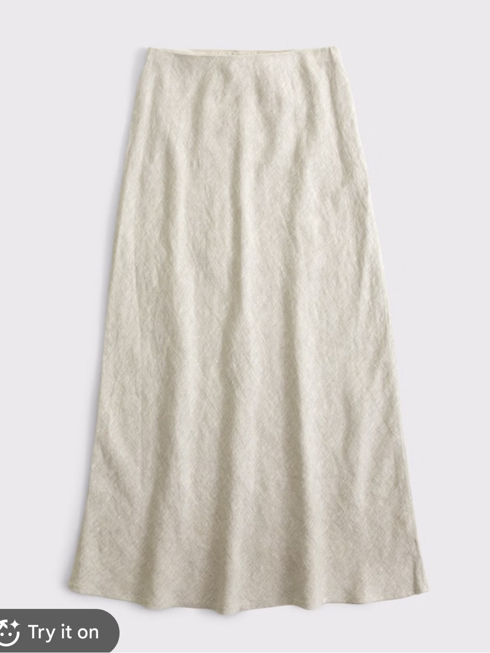 Abercrombie white linen skirt